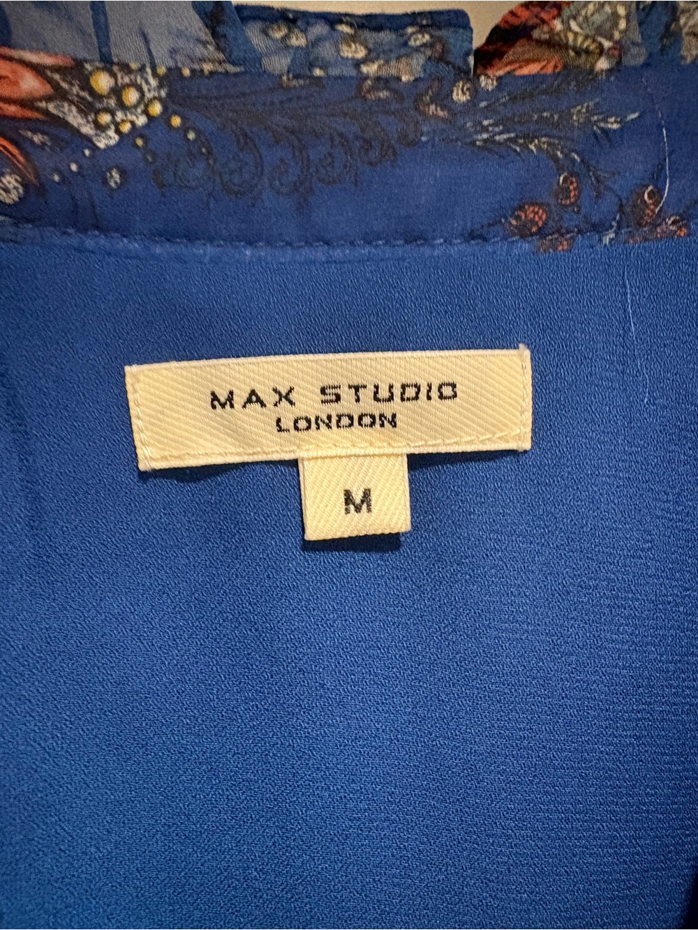 Max Studio Blue Floral Maxi Dress - Picture 5 of 9